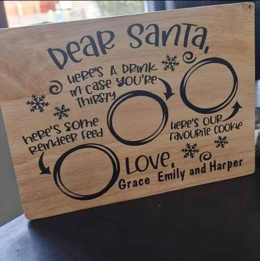 Christmas eve tray - extra name